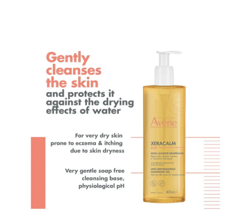 Avene XeraCalm A.D Cleansing Oil 400ml - Cleanser for eczema-prone skin
