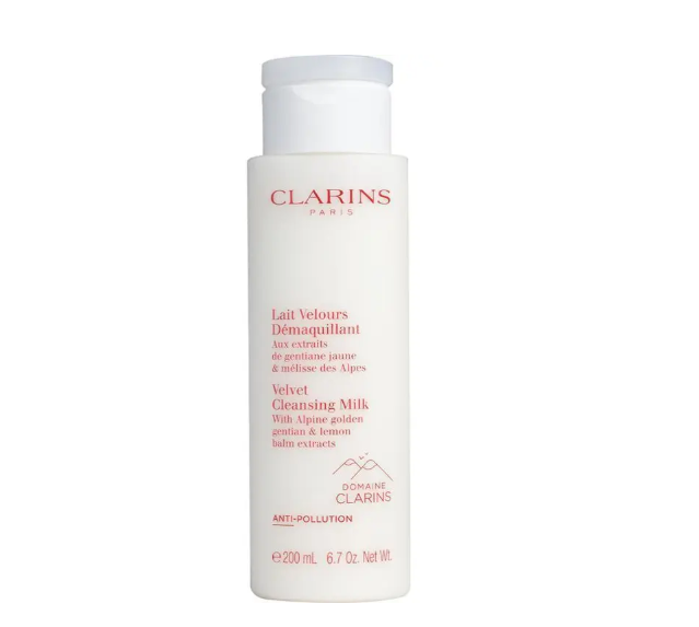 Clarins Velvet Cleansing Milk with Gentian & Lemon Balm 200ml