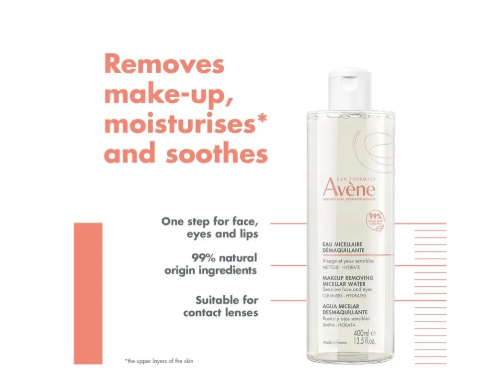 Avene Makeup Removing Micellar Water 400ml