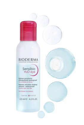 Bioderma Sensibio H2O Eye Biphasic Micellar Makeup Remover for Sensitive Skin 125ml