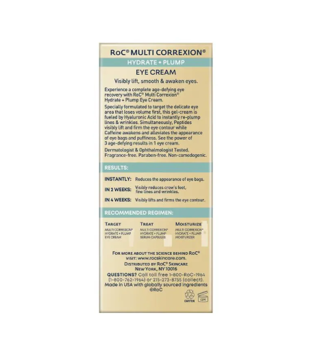 RoC Multi Correxion Hydrate & Plump Eye Cream 15ml