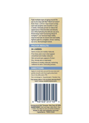 RoC Multi Correxion Even Tone + Lift 5 in 1 Eye Cream 15ml