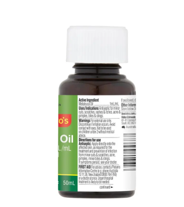 Bosisto's Tea Tree Oil 50mL