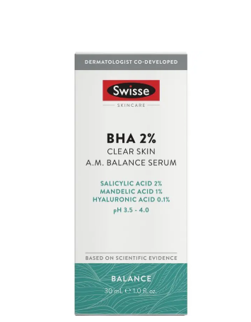 Swisse Skincare BHA 2% Clear Skin AM Balance Serum 30ml