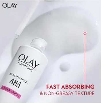 Olay Luminous Niacinamide + AHA Face Super Serum 30 ml