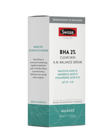 Swisse Skincare BHA 2% Clear Skin AM Balance Serum 30ml