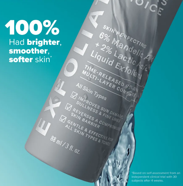 Skin Perfecting 6% Mandelic + 2% Lactic Acid Liquid Exfoliant 88ML