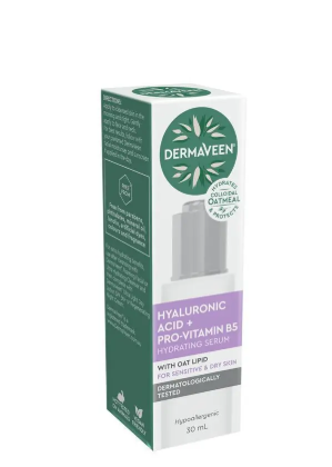 DermaVeen Face Hyaluronic Acid + Pro-Vitamin B5 Hydrating Serum 30ml