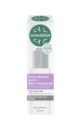 DermaVeen Face Hyaluronic Acid + Pro-Vitamin B5 Hydrating Serum 30ml