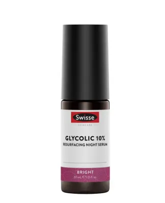 Swisse Skincare Glycolic 10% Resurfacing Night Serum 30ml
