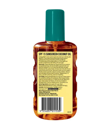 Reef Coconut Oil SPF 15+ Moisturising Oil Spray 220ml