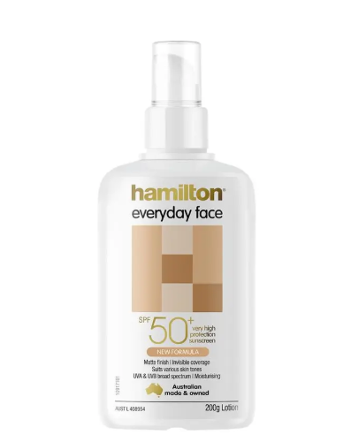 Hamilton SPF 50+ Everyday Face 200ml