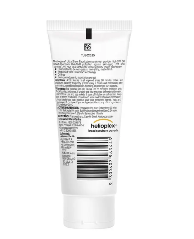 Neutrogena Ultra Sheer Face Lotion Sunscreen SPF 50 88ml