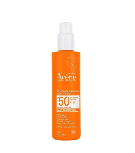 Avene Sunsitive Sunscreen Spray SPF 50+ 200ml