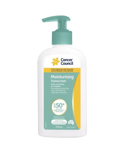 Cancer Council SPF 50+ Moisturising 200ml Pump