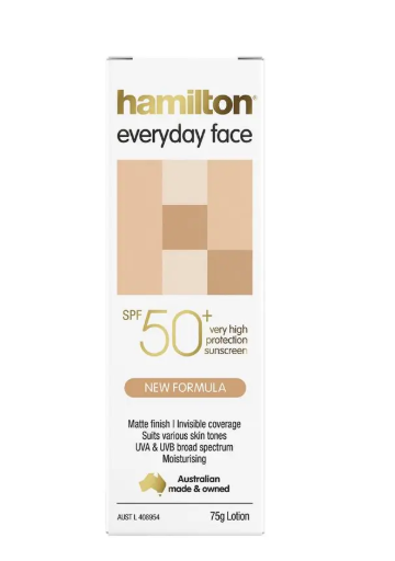 Hamilton SPF 50+ Everyday Face Cream 75g