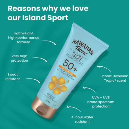 Hawaiian Tropic Island Sport SPF 50+ Lotion 180ml