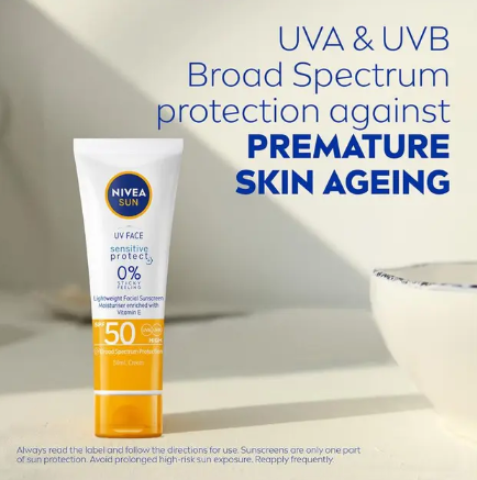 NIVEA Sun SPF 50 UV Face Sensitive 50ml