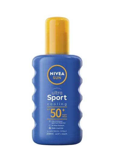 NIVEA Sun Ultra Sport Cooling SPF50+ Sunscreen Spray 200ml