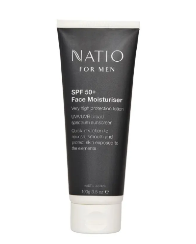 Natio for Men SPF 50+ Face Moisturiser 100g