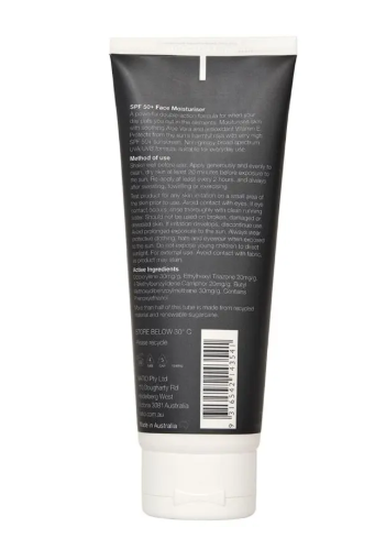 Natio for Men SPF 50+ Face Moisturiser 100g