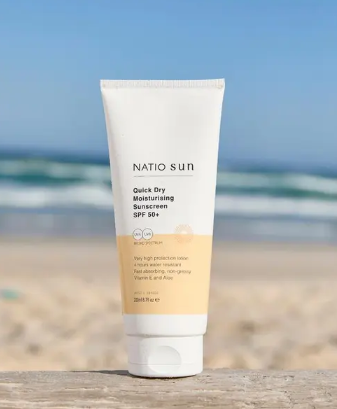 Natio Quick Dry Moisturising Sunscreen SPF 50+ 200ml