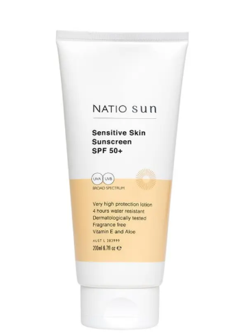 Natio Sensitive Skin Sunscreen SPF 50+ 200ml