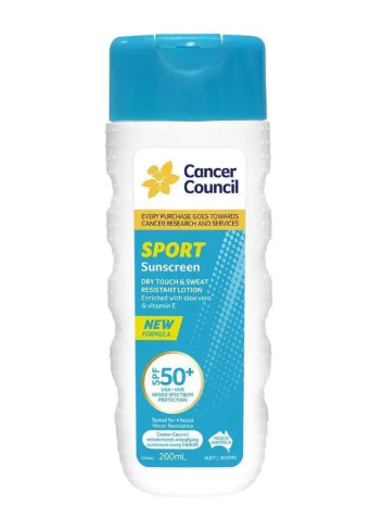 Cancer Council SPF 50 Sport Dry Touch & Sweat Resistant 200ml