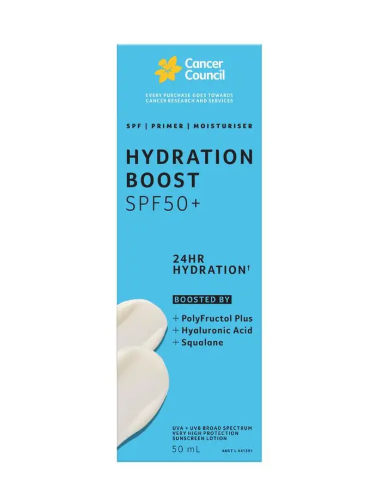 Cancer Council SPF50+ Hydration Boost 50ml