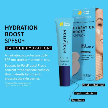 Cancer Council SPF50+ Hydration Boost 50ml