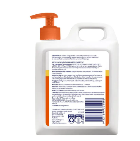 Cancer Council SPF 50+ Everyday Value 1 Litre