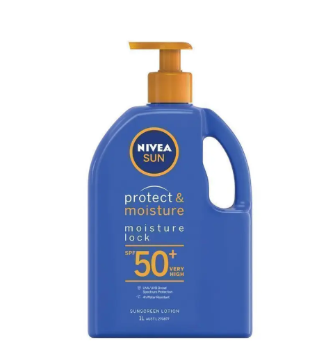 NIVEA Sun Protect & Moisture SPF50+ Sunscreen Lotion Pump 1L