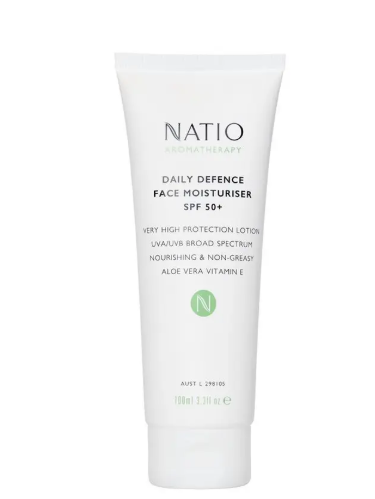Natio Daily Defence Face Moisturiser SPF 50+ 100ml