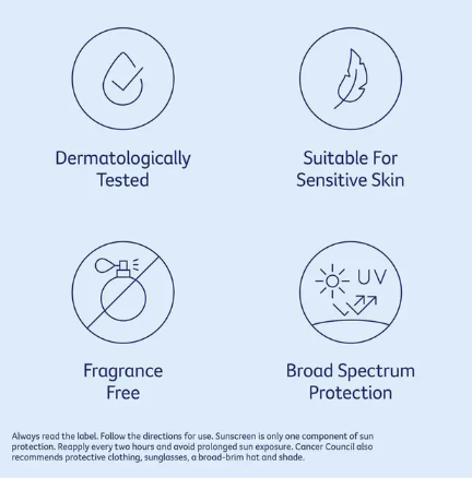 Cancer Council SPF 50+ Day Wear Face Matte Medium Tint 75ml Tube