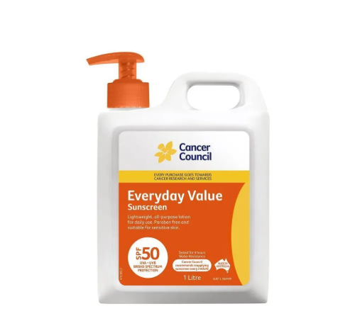 Cancer Council SPF 50+ Everyday Value 1 Litre