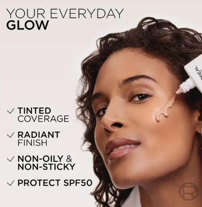 L'Oreal Bright Reveal Tinted SPF 50 Fluid Medium 50ml