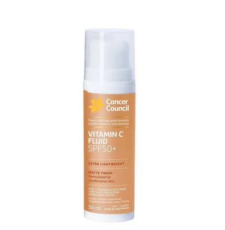 Cancer Council SPF50+ Vitamin C Fluid 50ml