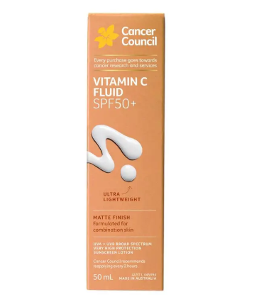 Cancer Council SPF50+ Vitamin C Fluid 50ml