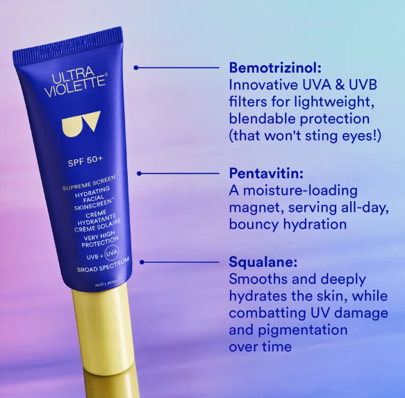 Ultra Violette Supreme Screen Hydrating Facial Skinscreen SPF 50+ 50ml