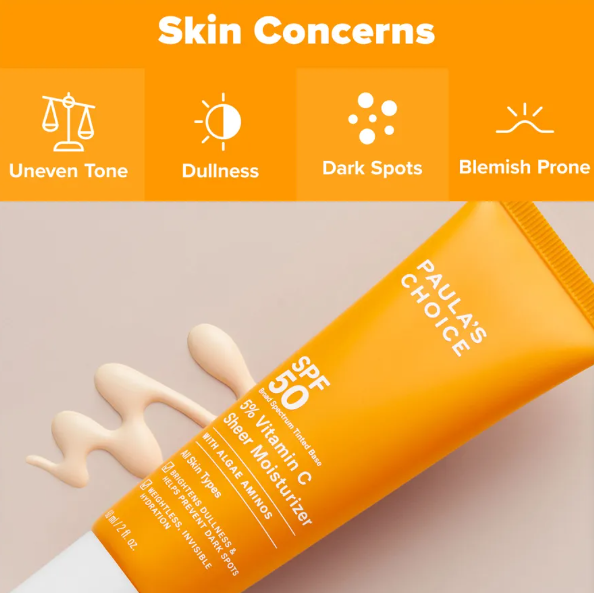 Paula's Choice 5% Vitamin C Sheer Moisturizer SPF 50 60ml