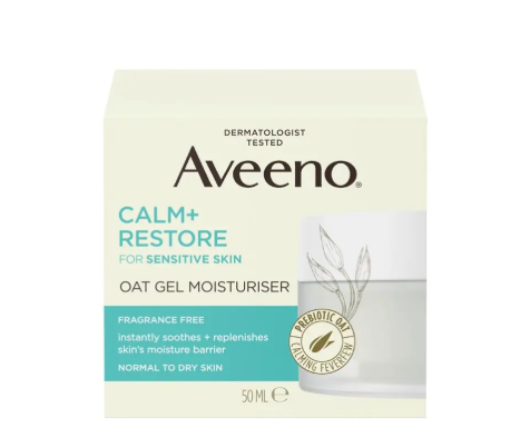 Aveeno Face Calm and Restore Oat Gel Moisturiser 50ml