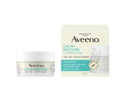 Aveeno Face Calm and Restore Oat Gel Moisturiser 50ml