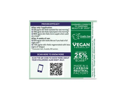 Garnier Skin Active Hyaluronic Aloe Night Jelly Moisturiser 50ml