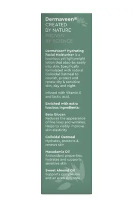 DermaVeen Face Hydrating Moisturiser 75ml