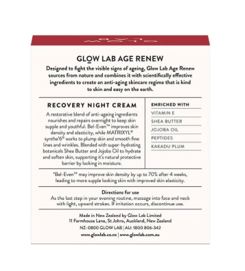 Glow Lab Age Renew Recovery Night Cream 50g