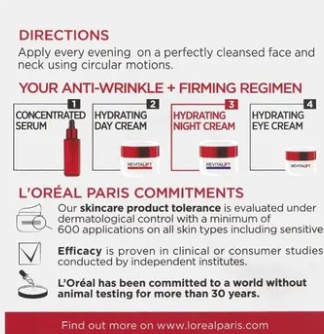 L'Oreal Paris Revitalift Night Cream 50ml