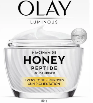 Olay Luminous Niacinamide Honey Peptide Moisturiser 50g