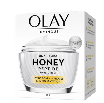 Olay Luminous Niacinamide Honey Peptide Moisturiser 50g