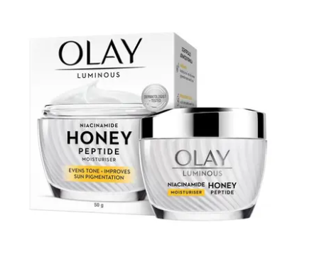 Olay Luminous Niacinamide Honey Peptide Moisturiser 50g