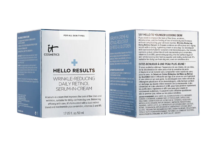 IT Cosmetics Hello Results Wrinkle-Reducing Daily Retinol Serum-In-Cream 50ml